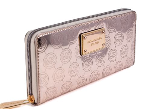 rose gold wallet michael kors|michael kors continental wallet outlet.